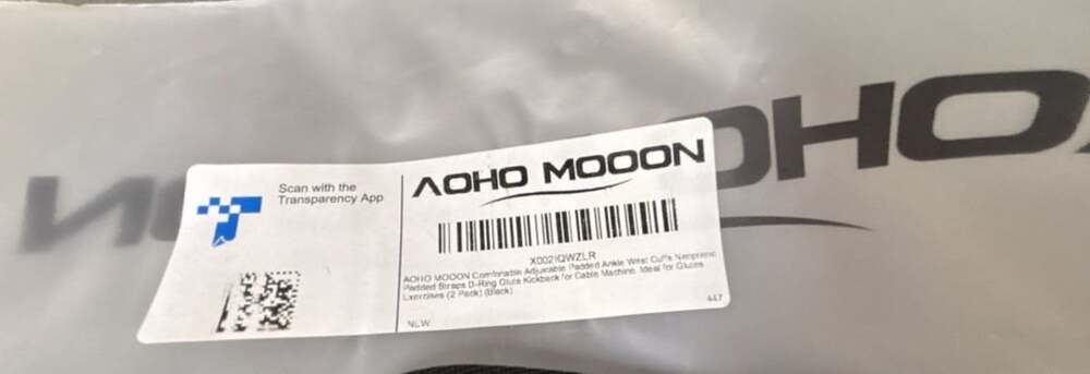 AOHO MOOON Comfortable Adjustable Ankle Wrist Cuffs Neoprene Padded Straps D-Rin